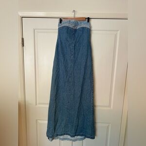 GRLFRND Denim maxi dress
